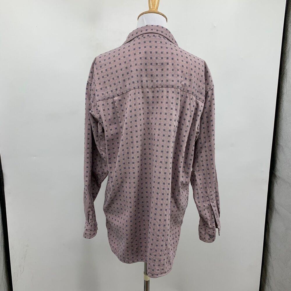 Patagonia Shirt Womens M Medium Purple Gray Long Sleeve Button Pocket Drop Cut - Picture 5 of 10